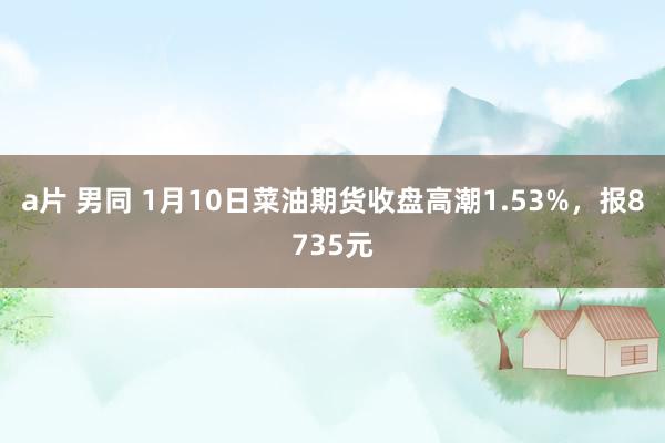 a片 男同 1月10日菜油期货收盘高潮1.53%，报8735元